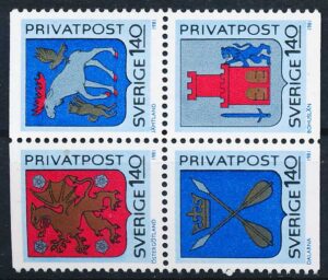 Sverige Rabatmærker AFA 03-6 4-Blok Postfrisk