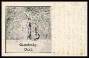 Danmark Postkort Julekort