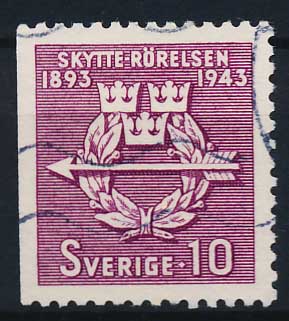 Sverige AFA 306Cv Stemplet