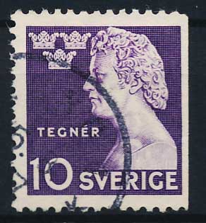 Sverige AFA 329Ch Stemplet