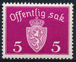 Norge Tjenestemærker AFA 033 Postfrisk