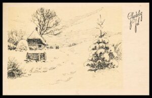 Danmark Postkort Julekort