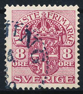 Sverige Tjenestemærker AFA 34 Stemplet