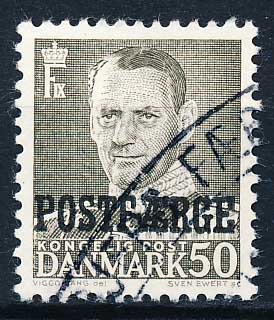 Danmark  Postfærge AFA 34 Stemplet