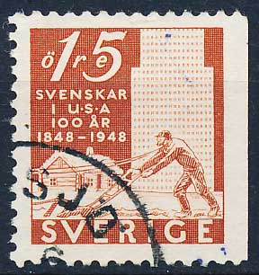Sverige AFA 346Ch Stemplet