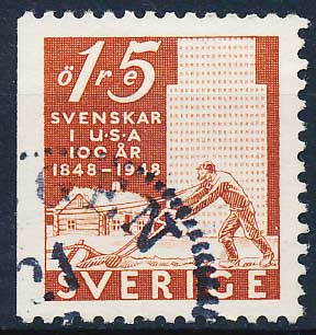 Sverige AFA 346Cv Stemplet