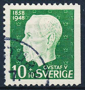 Sverige AFA 349Ch Stemplet