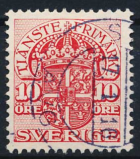 Sverige Tjenestemærker AFA 35 Stemplet