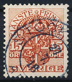 Sverige Tjenestemærker AFA 36 Stemplet