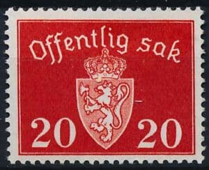 Norge Tjenestemærker AFA 036 Postfrisk