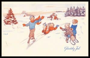 Danmark Postkort Julekort