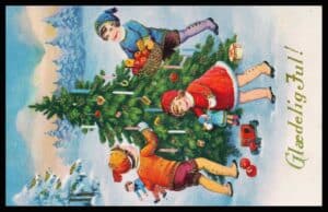 Danmark Postkort Julekort