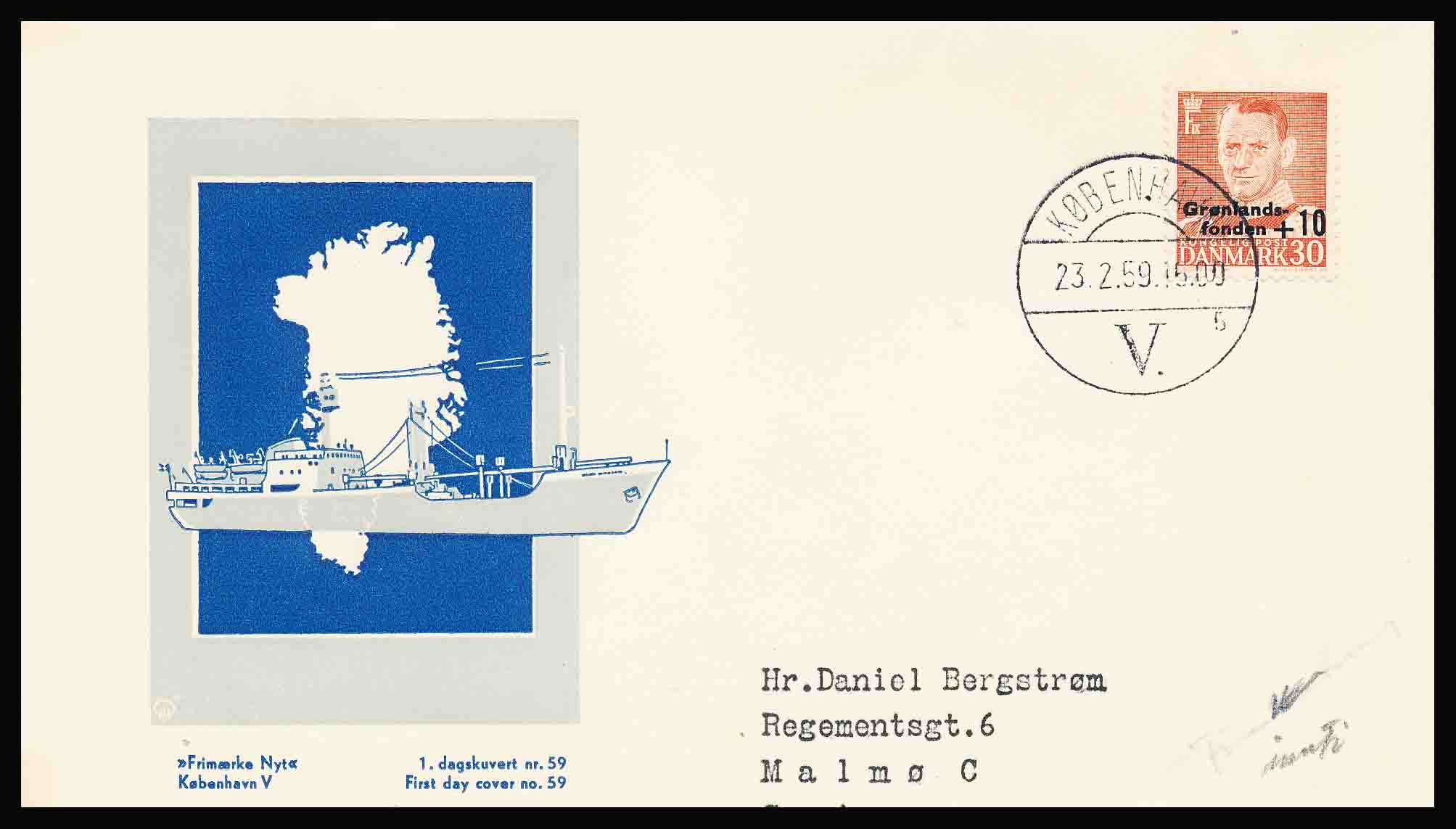 Danmark Uofficielle Førstedagskuverter AFA 373