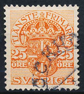 Sverige Tjenestemærker AFA 38 Stemplet