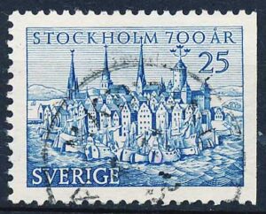 Sverige AFA 389Ch Stemplet