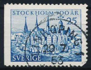 Sverige AFA 389Cv Stemplet