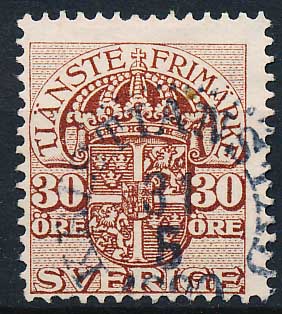 Sverige Tjenestemærker AFA 39 Stemplet