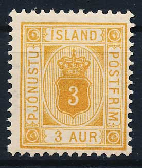 Island Tjenestemærke AFA 03 Postfrisk