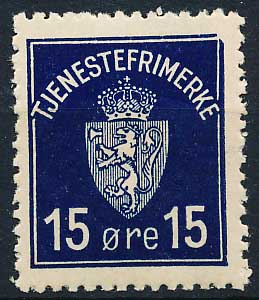 Norge Tjenestemærker AFA 003 Postfrisk