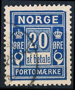 Norge Portomærker AFA 04 Stemplet