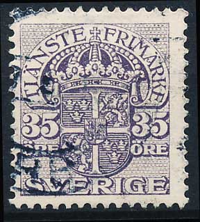 Sverige Tjenestemærker AFA 40 Stemplet