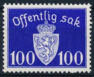 Norge Tjenestemærker AFA 040 Postfrisk