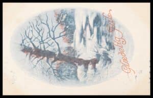 Danmark Postkort Julekort