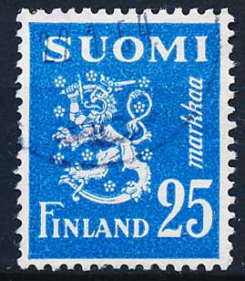 Finland AFA 412 Stemplet