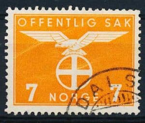 Norge Tjenestemærker AFA 042 Stemplet