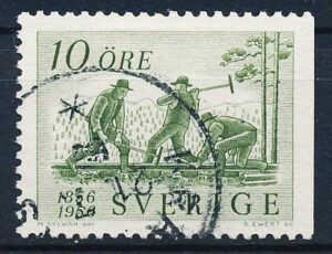 Sverige AFA 424Ch Stemplet