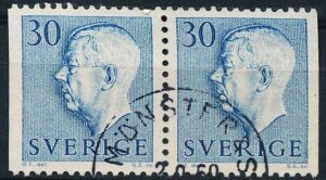 Sverige AFA 433Cv+433Ch Stemplet