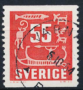 Sverige AFA 434 Stemplet