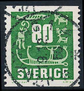 Sverige AFA 436 Stemplet