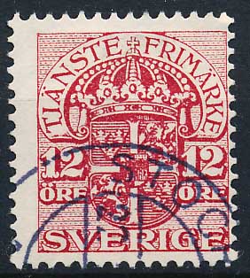 Sverige Tjenestemærker AFA 44 Stemplet