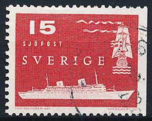 Sverige AFA 442Ch Stemplet