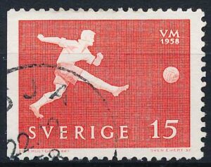 Sverige AFA 444Ch Stemplet