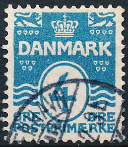 Danmark AFA 45y Stemplet
