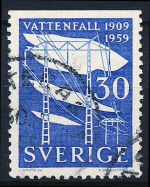 Sverige AFA 452Co Stemplet