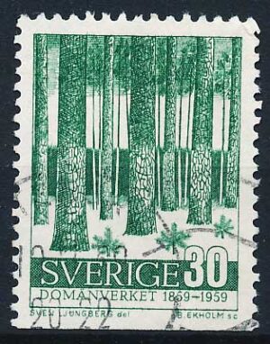 Sverige AFA 457Cn Stemplet