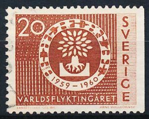 Sverige AFA 463Ch Stemplet
