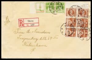 Danmark Reklamemærker 44+47 Brev