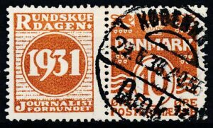 Danmark Reklamemærker 47 Stemplet