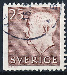 Sverige AFA 485Cv Stemplet