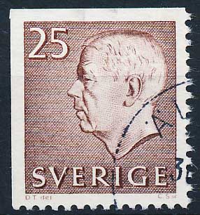Sverige AFA 485Dvo Stemplet