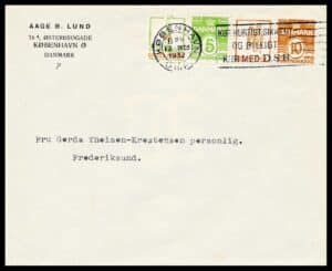 Danmark Reklamemærker 42+49 Brev