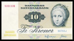 Danmark 10 Kroners 1977 Kvalitet 0 B8783J