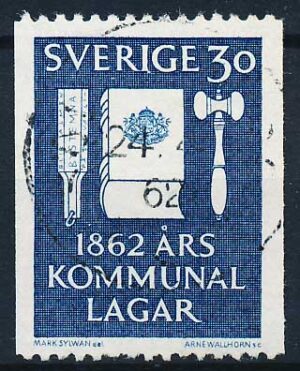Sverige AFA 493 Stemplet