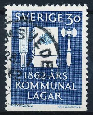 Sverige AFA 493Cn Stemplet