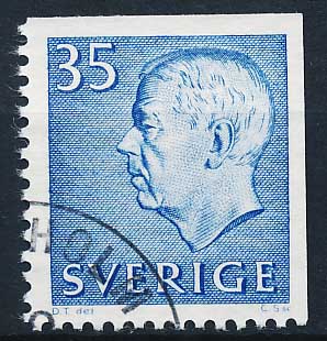 Sverige AFA 496Dho Stemplet