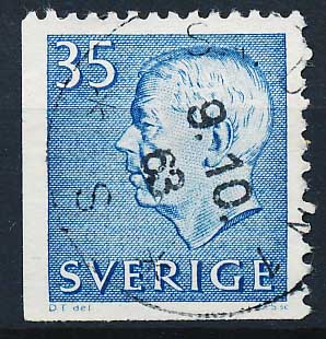 Sverige AFA 496Dvn Stemplet